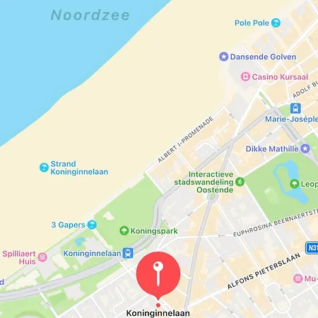 F - 2 Personen - Op 250m De Zee Апартаменти Остенде